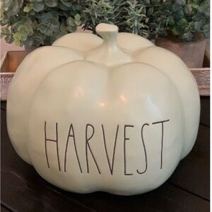 Rae Dunn Green Harvest Pumpkin Decor